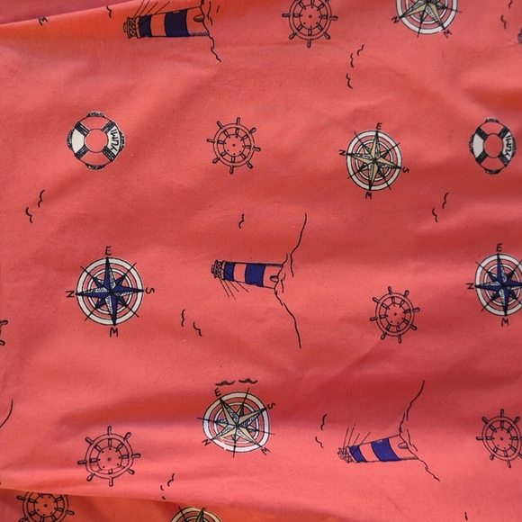 Yumi Size 6/8 Nautical Themed Print Pink and Blue Mini Skirt - Picture 3 of 6